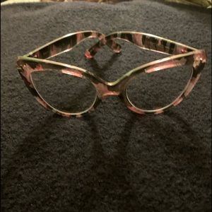 BEAUTIFUL FLORAL CAT EYEGLASSES